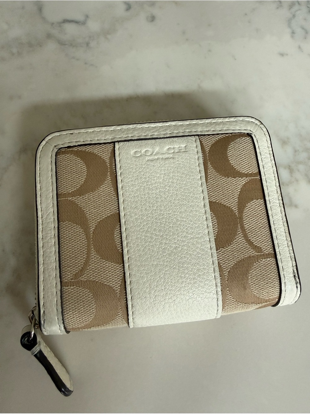 Coach Signature Wallet white/Khaki
